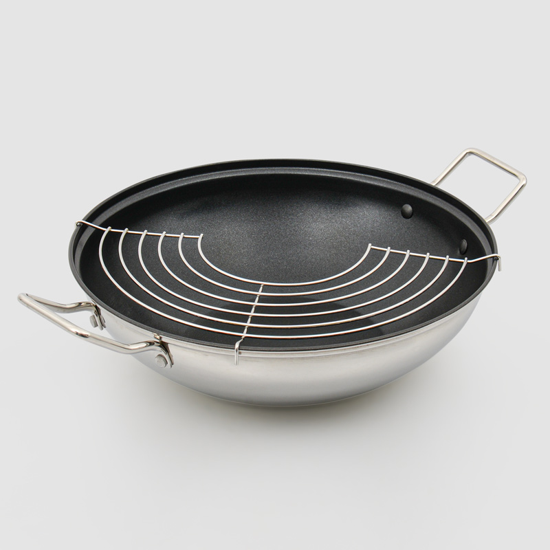 Wok en acier inoxydable 'Baumalu'