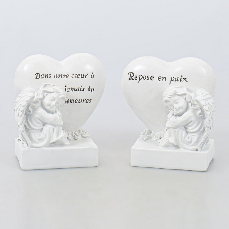 Coeur avec ange à poser
