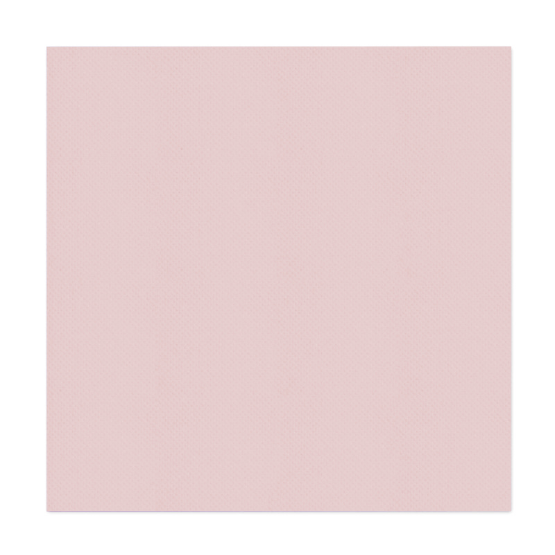 Lot de 40 serviettes TT couleur rose pétale