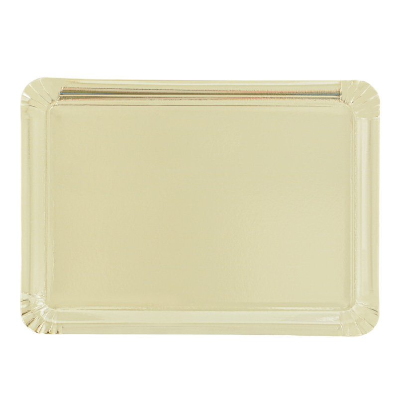 Lot de 3 plateaux en carton dore en carton - L'Incroyable