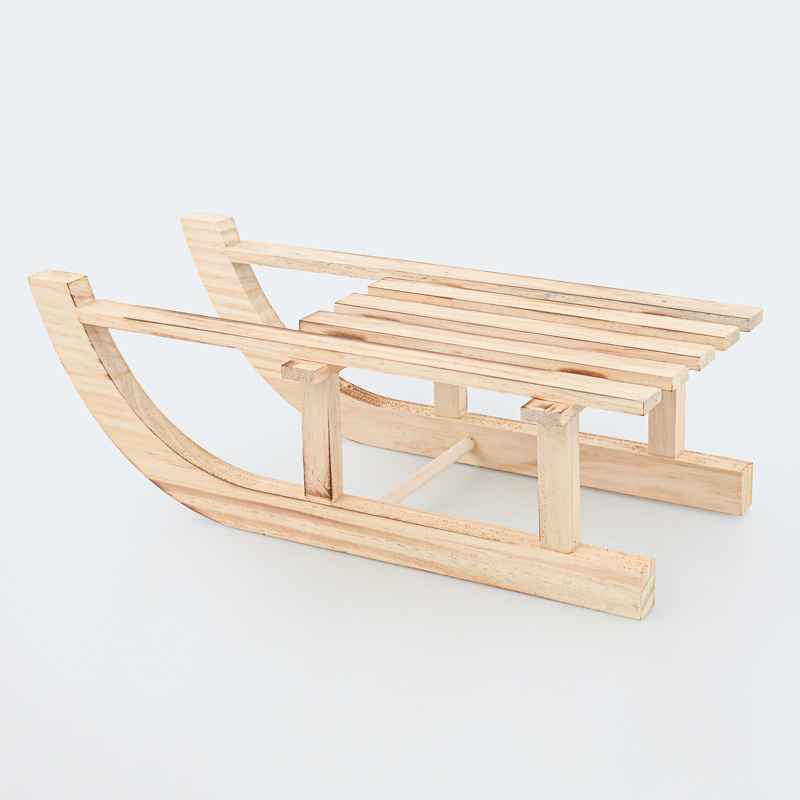 Luge décorative en bois 