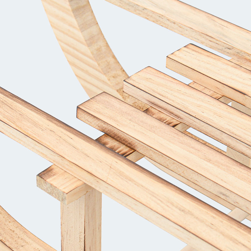 Luge décorative en bois 