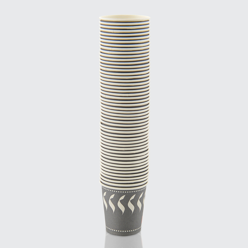 Lot de 50 gobelets en carton noir et blanc