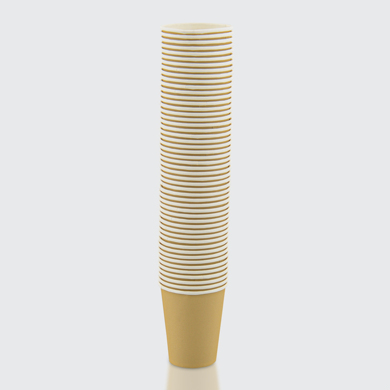 Lot de 50 gobelets en carton marron 