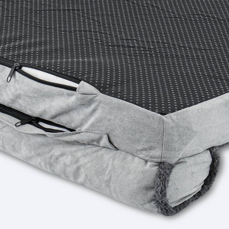 Coussin d'angle pour animaux gris 