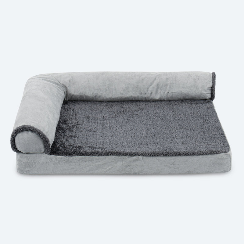 Coussin d'angle pour animaux gris 