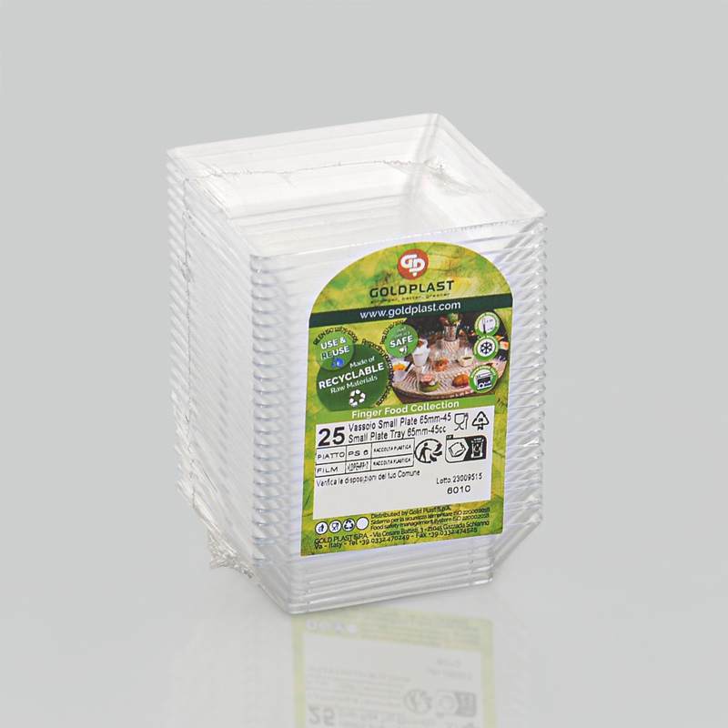 Lot de 25 verrines mini plats de dégustation