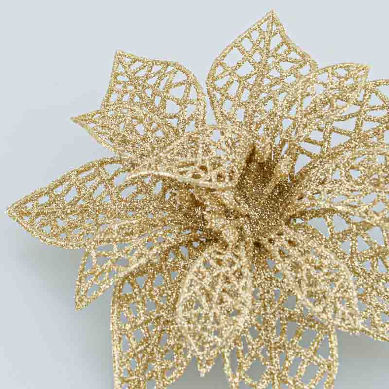 Lot de 2 pinces poinsettias 
