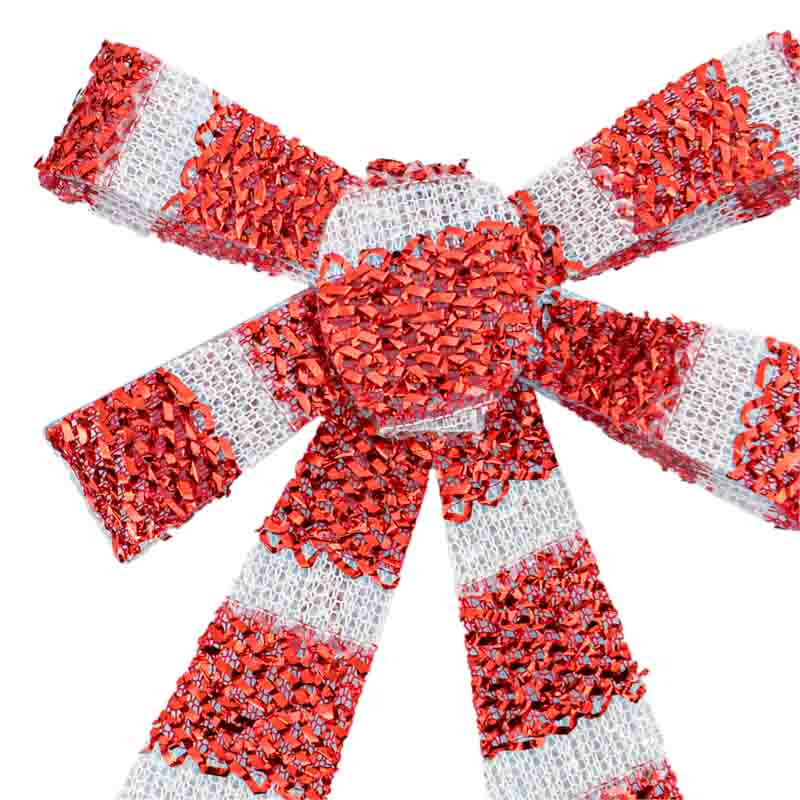Lot de 3 noeuds  rouge et blanc 