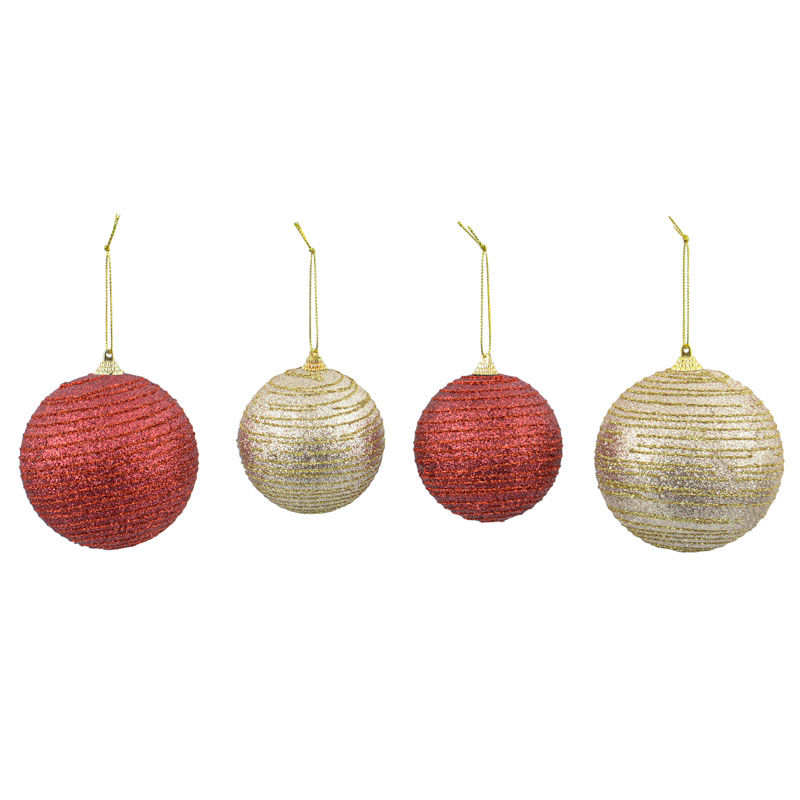 Boule de Noël  rouge