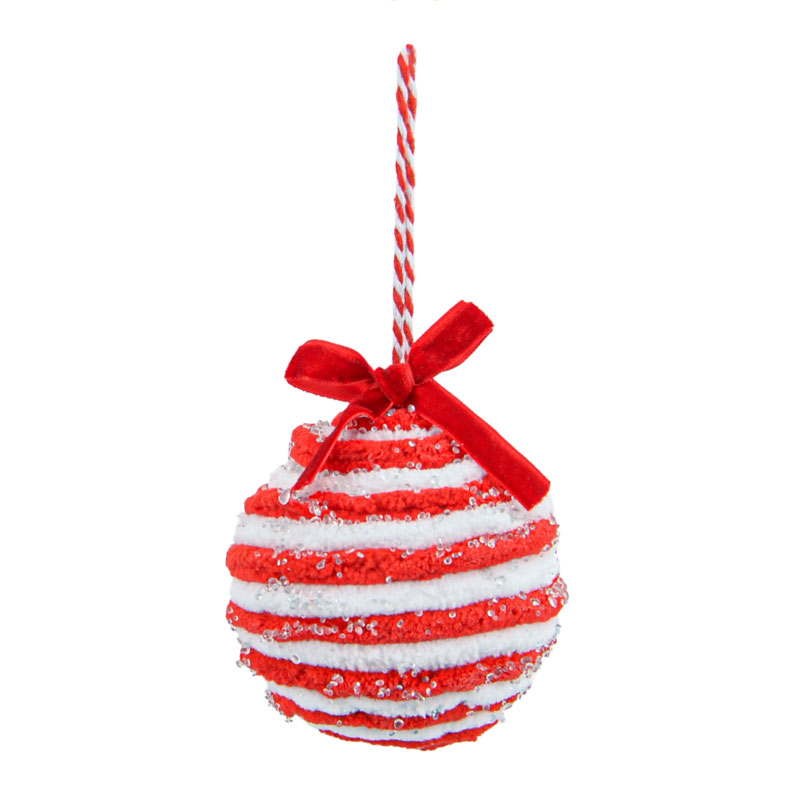 Boule rouge et blanche  