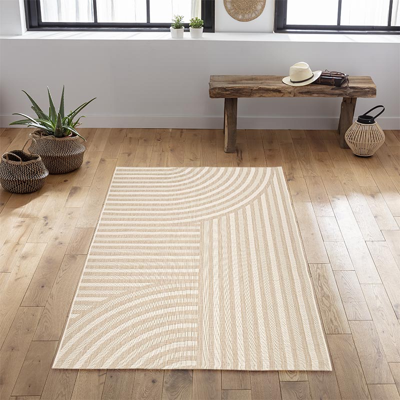 Tapis 'Hope Tokyo' couleur ivoire