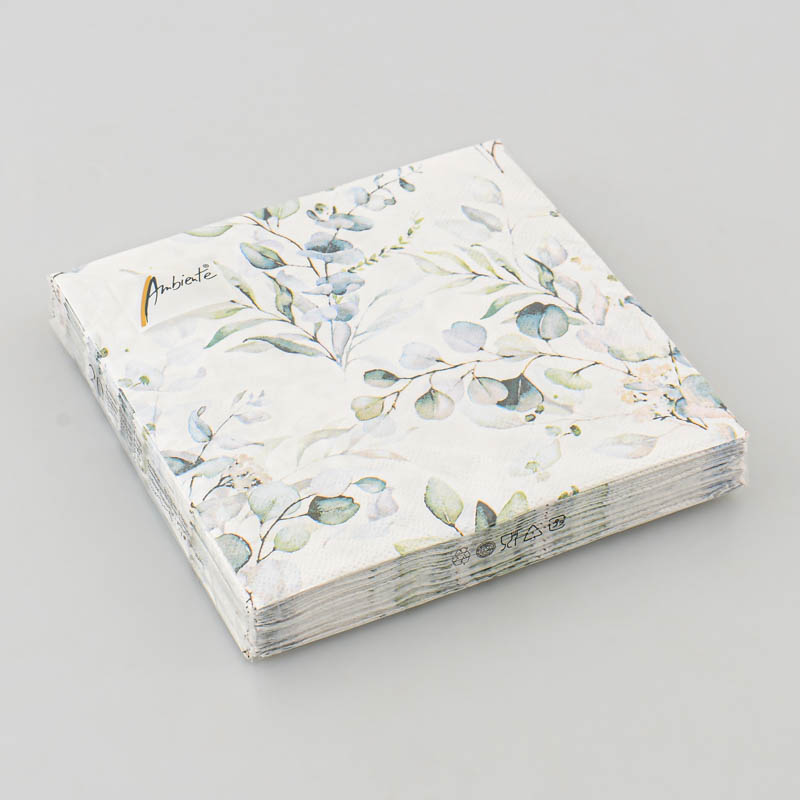 Lot de 20 serviettes 'Eucalyptus' 