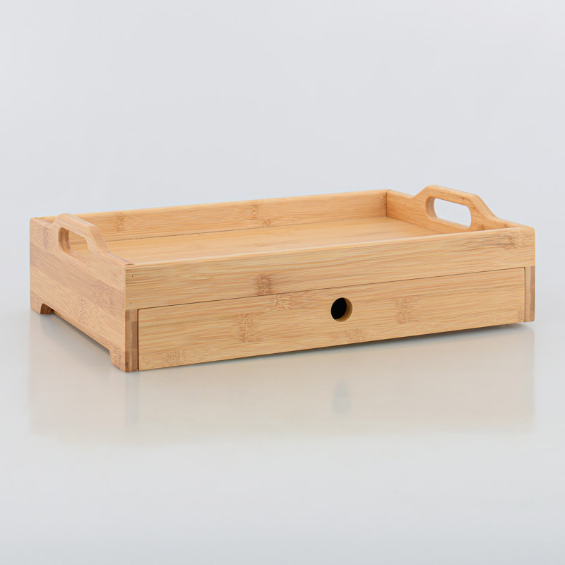 Plateau bambou avec tiroir