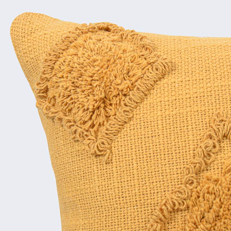 Coussin 'Leela' coton tufté 