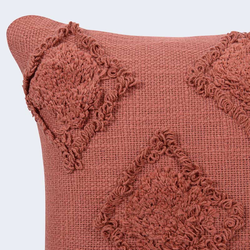 Coussin 'Leela' coton tufté 