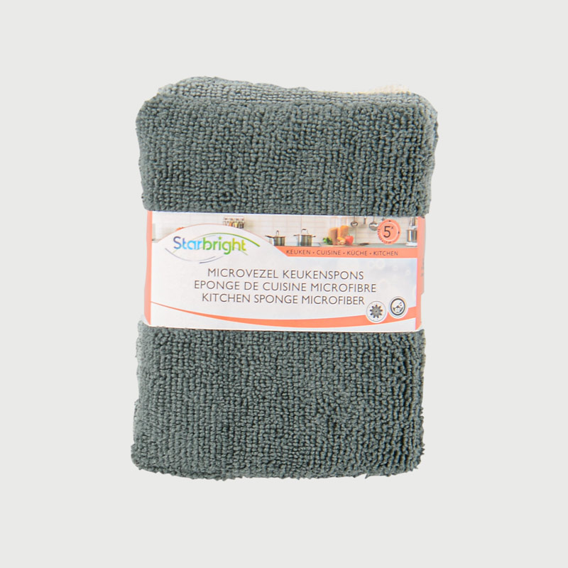 5 éponges microfibre