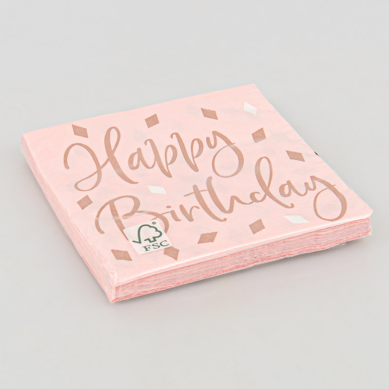 16 serviettes 'Gold Birthday'