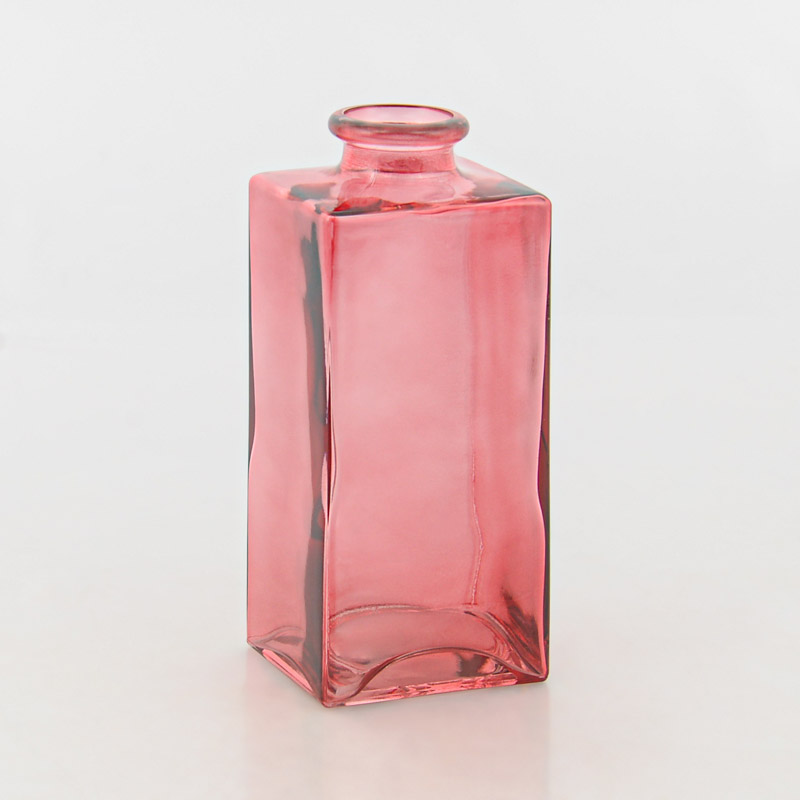 Vase soliflore flacon rose 