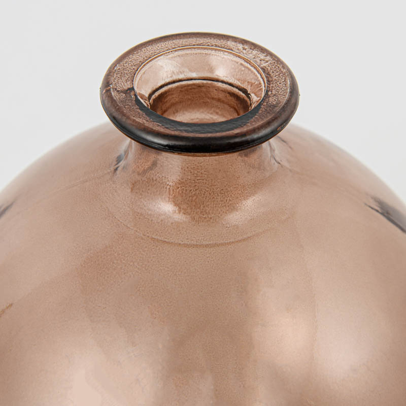Vase soliflore boule marron