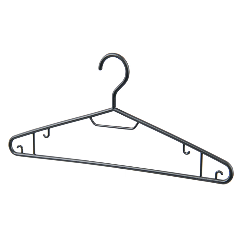 Lot de 10 cintres en plastique noir
