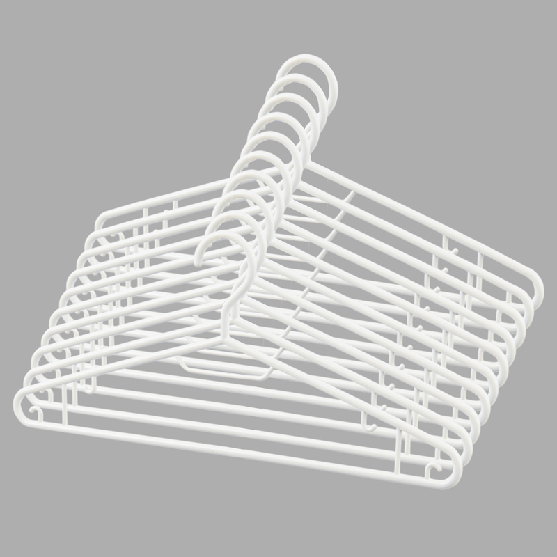 Porte 9 Cintres En Plastique - Blanc - Kiabi - 7.90€