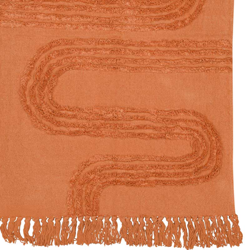Tapis tufté 'Elea' terracotta