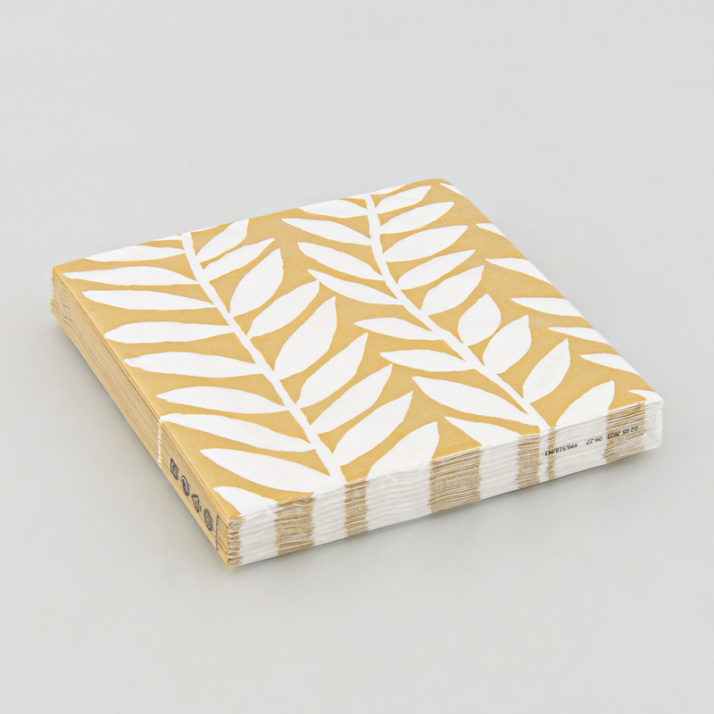 Lot de 20 serviettes 'Botanique Gold'