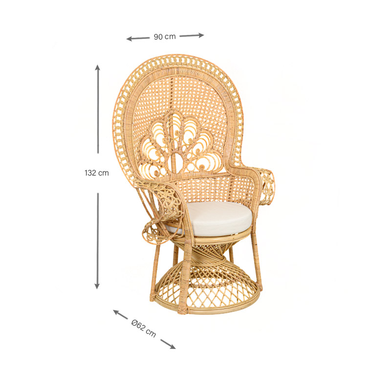 Fauteuil 'Palaos' avec coussin 