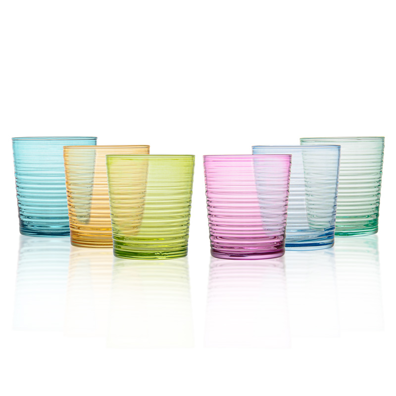 Lot de 6 verres colorés 'Granada' 
