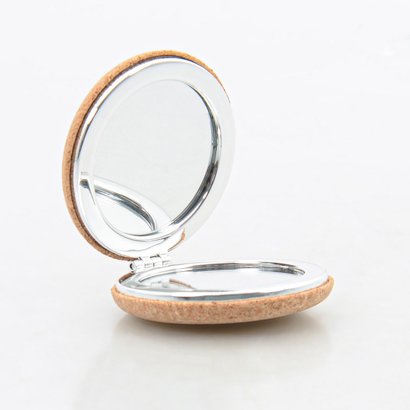 Miroir de poche effet liège 