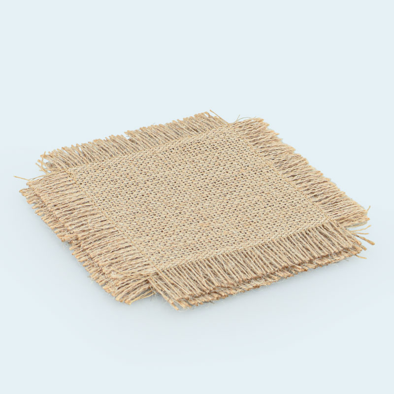 Lot de 4 dessous de verre en lin 