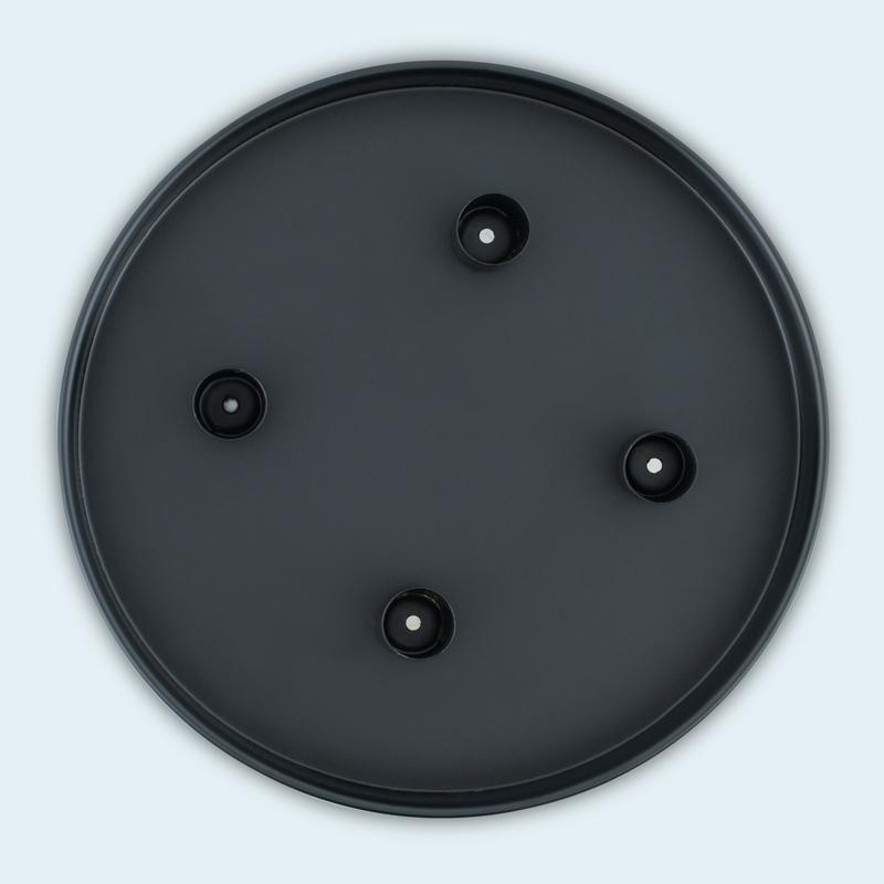 Plateau portes-bougies noir