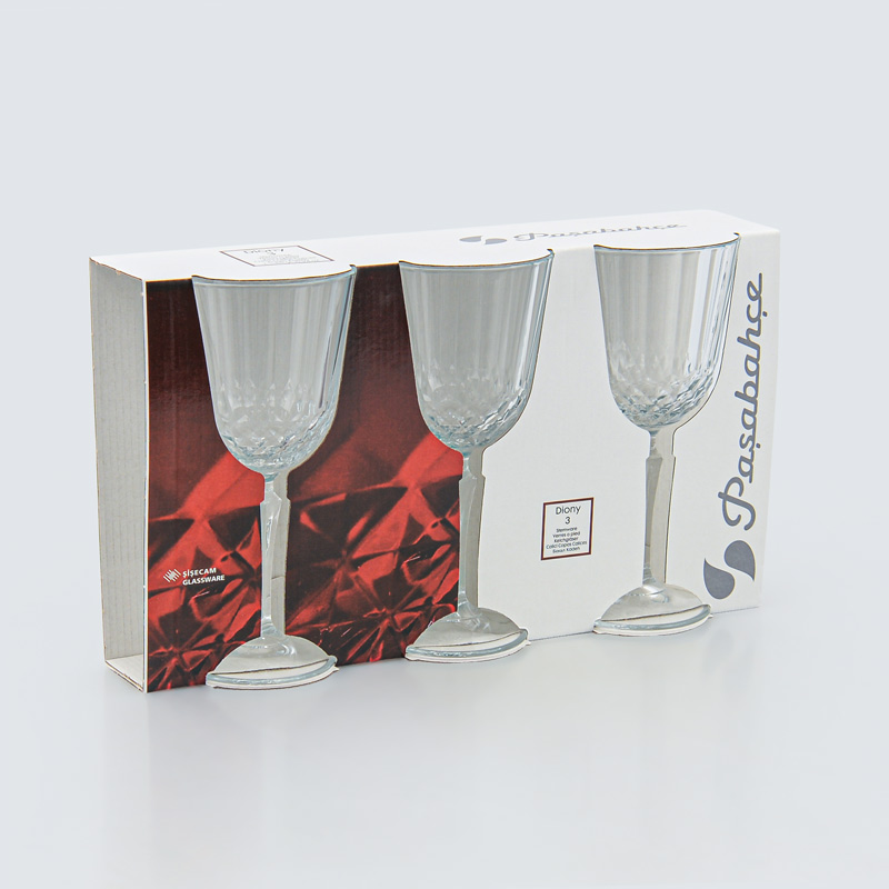 Lot de 3 verres à vin 'Diony' 