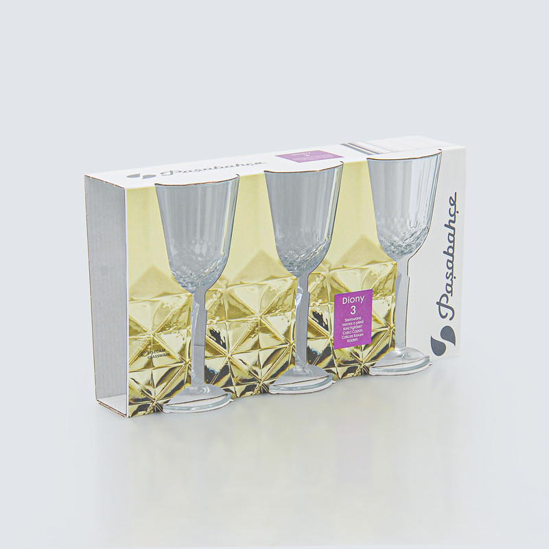 Lot de 3 verres à vin 'Diony' 