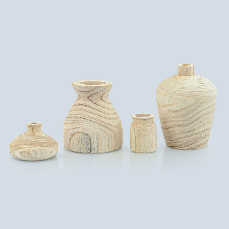 Vase droit en Paulownia