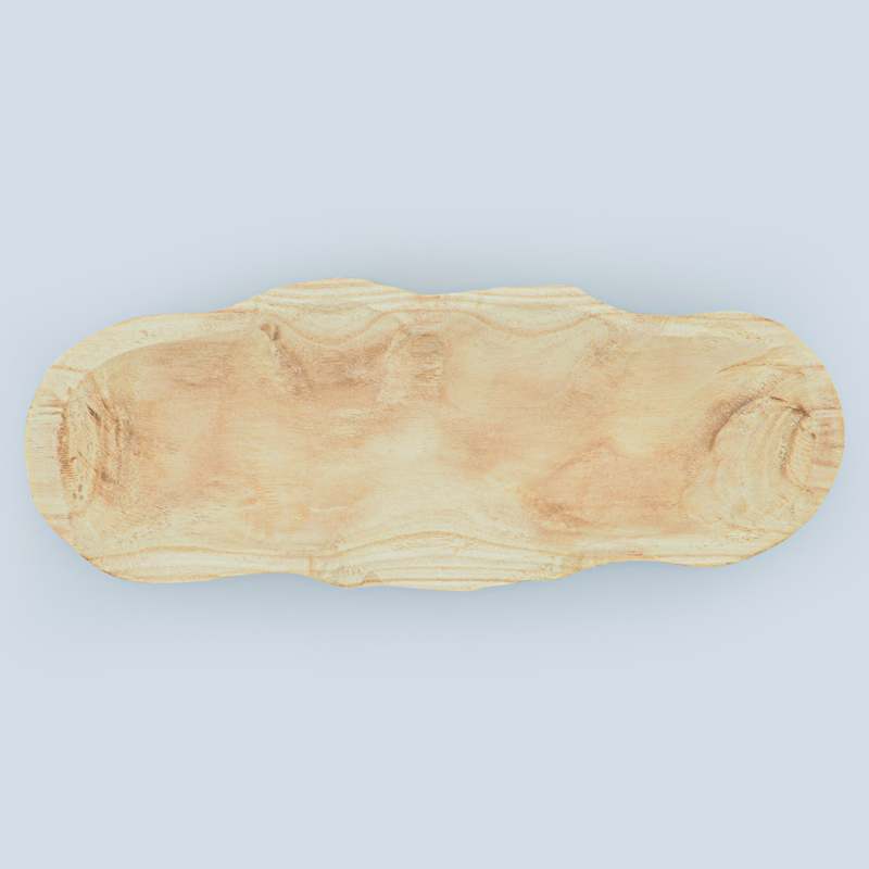 Centre de table en Paulownia