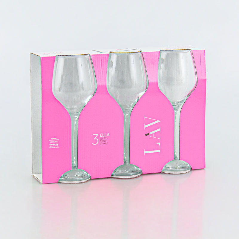 Lot de 3 verres à vin 'Ella Elegance' 