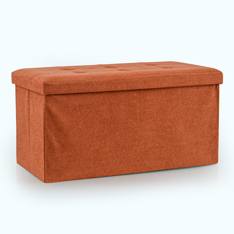 Banc de rangement pliable 'Luxury' terracotta
