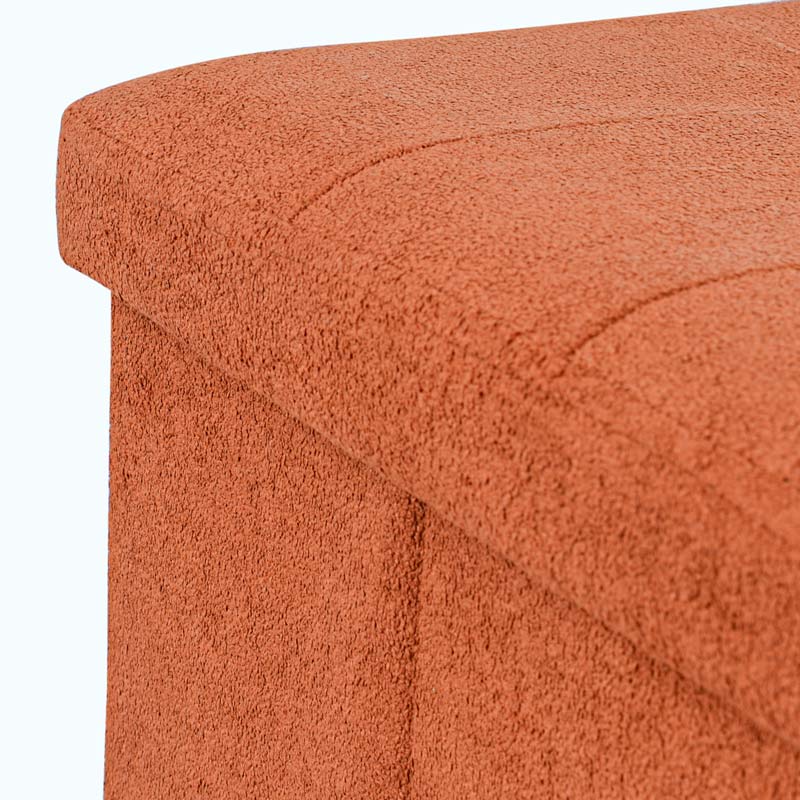Banc de rangement pliable 'Luxury' terracotta