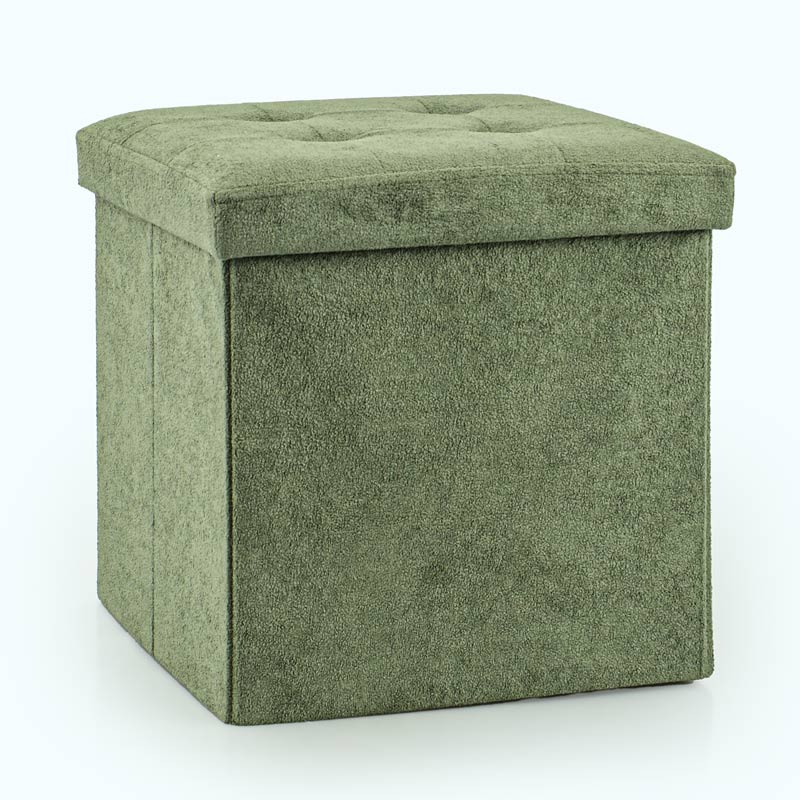 Pouf de rangement pliable carré 'Luxury'