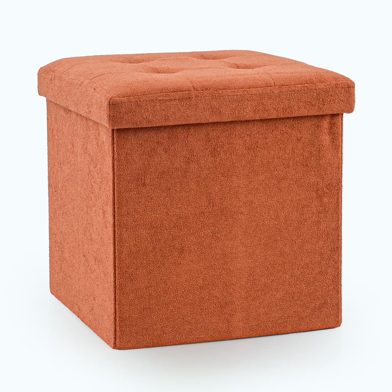Pouf de rangement pliable carré 'Luxury' 