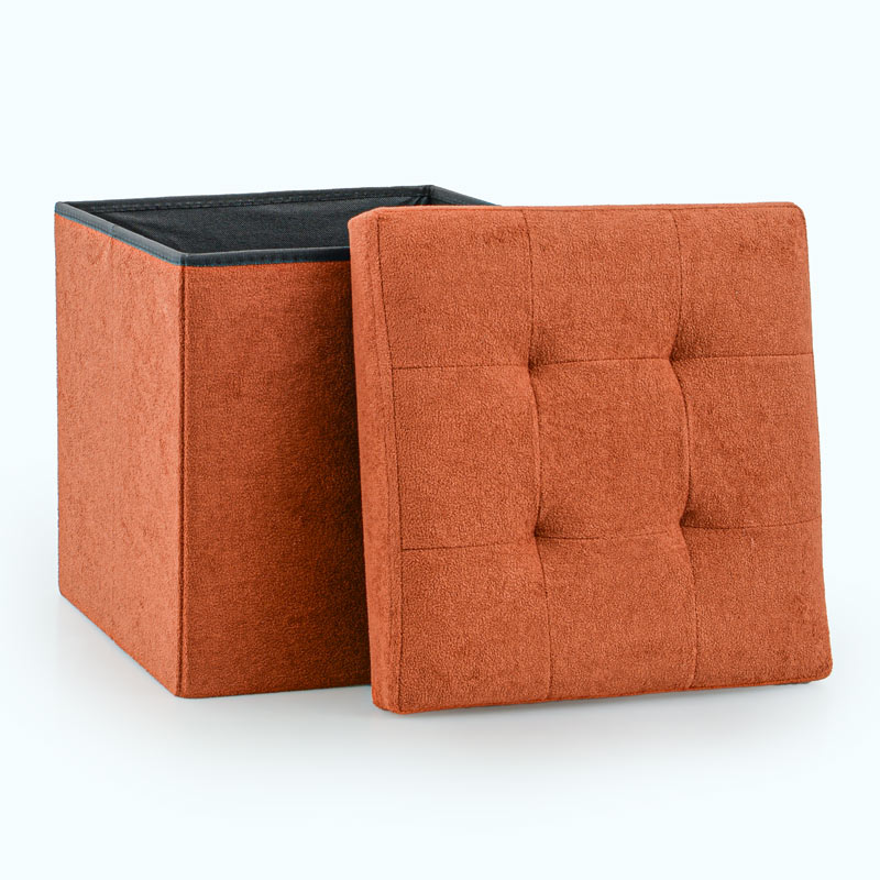 Pouf de rangement pliable carré 'Luxury' 