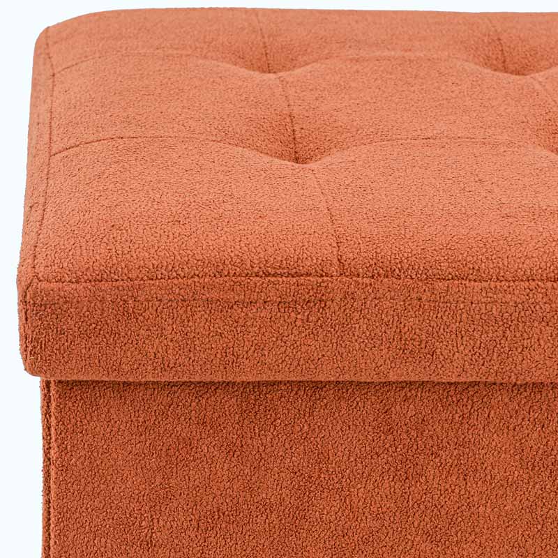 Pouf de rangement pliable carré 'Luxury' 