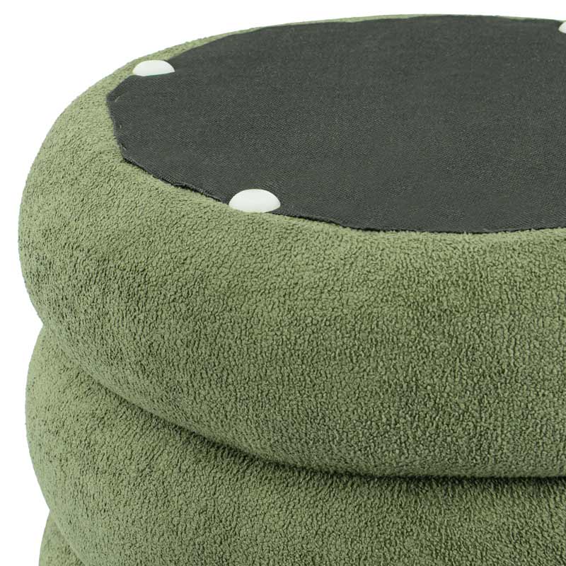 Pouf 'Luxury' couleur kaki