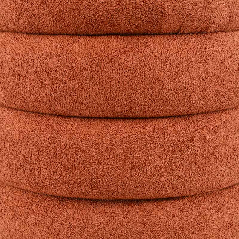 Pouf 'Luxury' couleur terracota