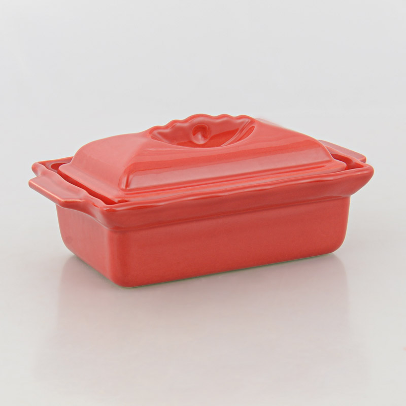 Terrine grand modèle rouge rouge en ceramique - L'Incroyable