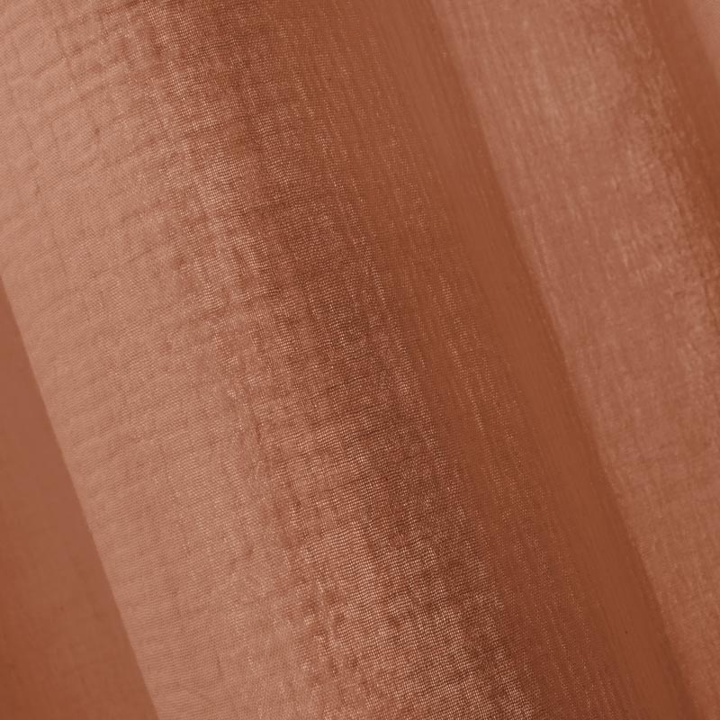 Rideau 'Idylle' en gaze de coton terracotta