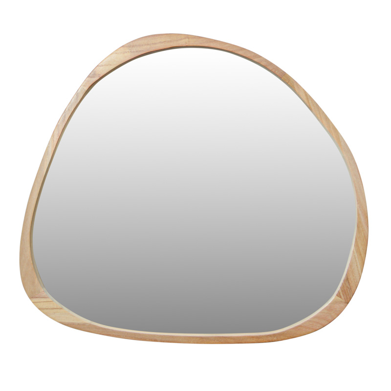 Miroir forme organique en Paulownia