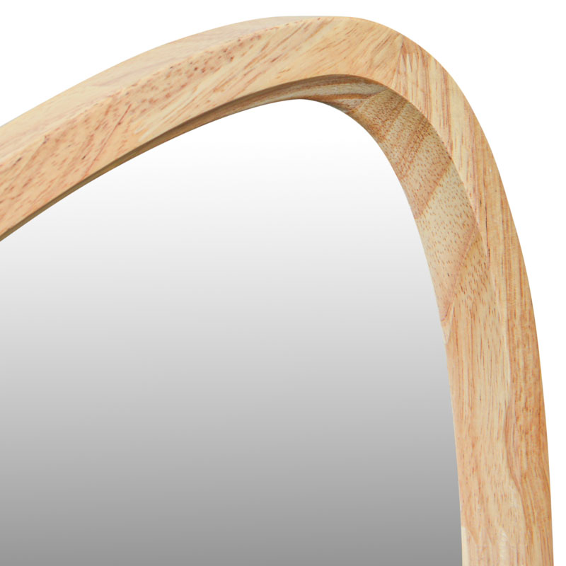 Miroir forme organique en Paulownia